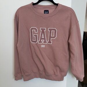 GAP Dusty Rose Logo Sweatshirt